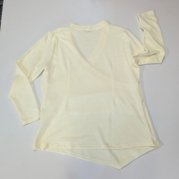 Soft Surroundings Petite Large Yellow Asymmetrical Top - Picture 9 of 9